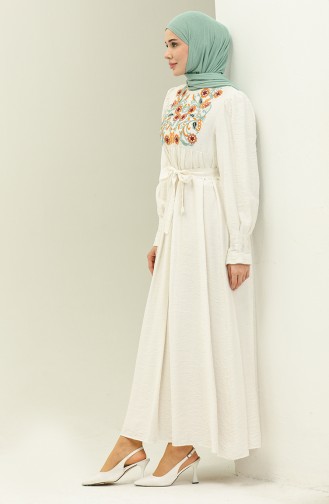 Weiß Hijab Kleider 5513