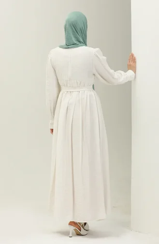 White İslamitische Jurk 5513