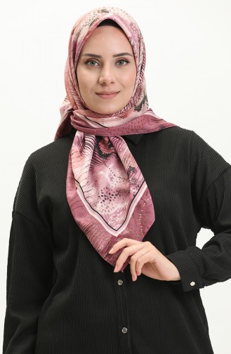 Soft Cotton Eşarp 13230-03 Lila Bej