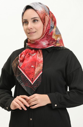 Soft Cotton Eşarp 13230-05 Siyah Fuşya