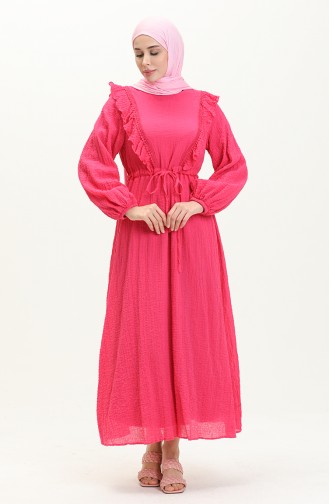 Fuchsia İslamitische Jurk 5729