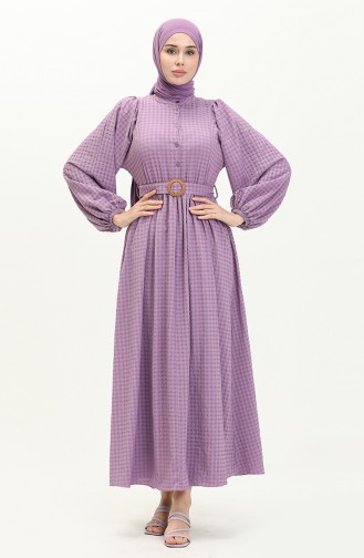Lila Hijab Kleider 5621