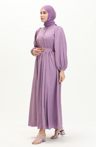Lila Hijab Kleider 5621