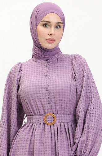 Lila Hijab Kleider 5621