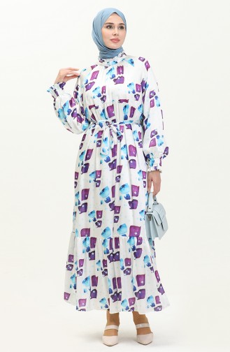Purple İslamitische Jurk 5451