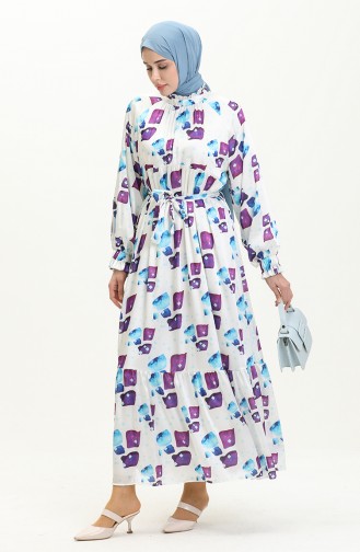 Purple İslamitische Jurk 5451