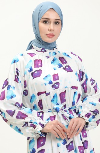 Purple İslamitische Jurk 5451