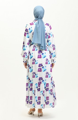 Purple İslamitische Jurk 5451