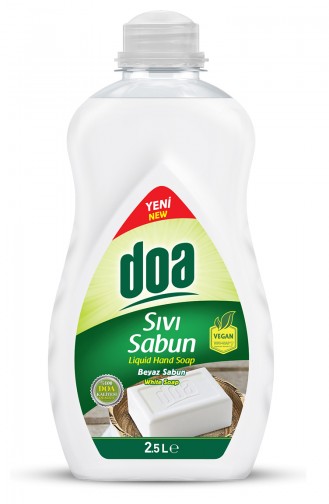 Doa White Soapy Liquid Soap 2500 Ml 65159