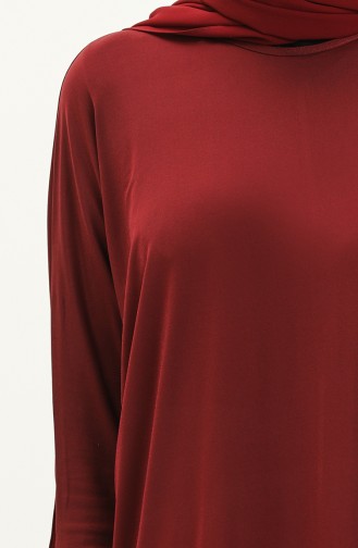 Fledermaus-Ärmel Sandy Kleid 4334-01 Burgund 4334-01