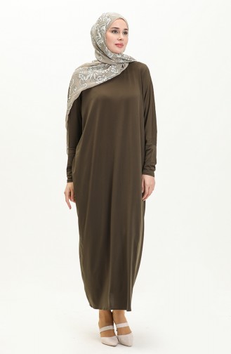 Khaki İslamitische Jurk 4334-02