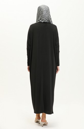 Fledermausärmeliges Sandy Kleid 4334-03 Schwarz 4334-03