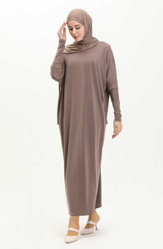 Fledermausärmel Sandy Kleid 4334-05 Nerz 4334-05
