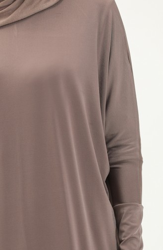 Fledermausärmel Sandy Kleid 4334-05 Nerz 4334-05