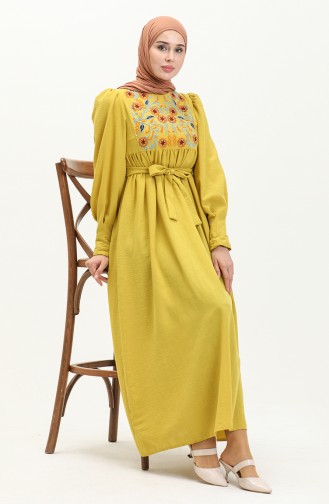 Oil Green İslamitische Jurk 5512