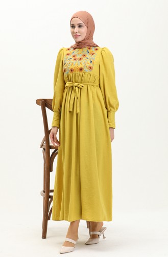 Oil Green İslamitische Jurk 5512