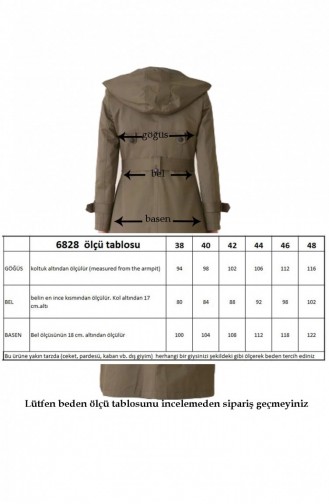 Zimtfarbig Trench Coats Models 2628