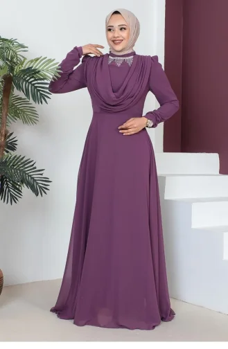 Habillé Hijab Rose Pâle 6076SMR.GKR
