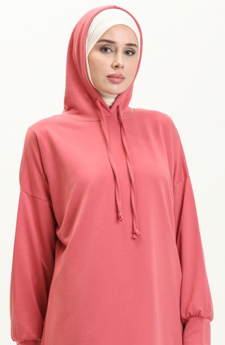 Hooded Tracksuit Set 0057-03 Dusty Rose 0057-03