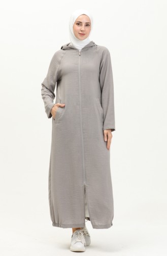 Gray Abaya 6979-04