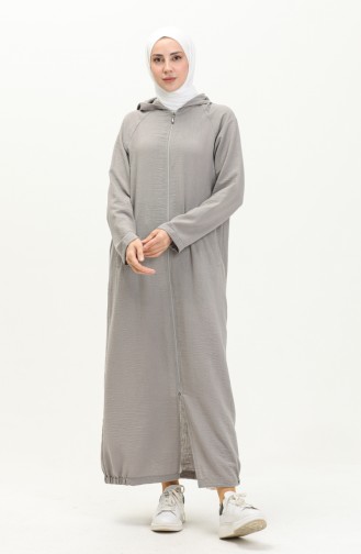 Gray Abaya 6979-04