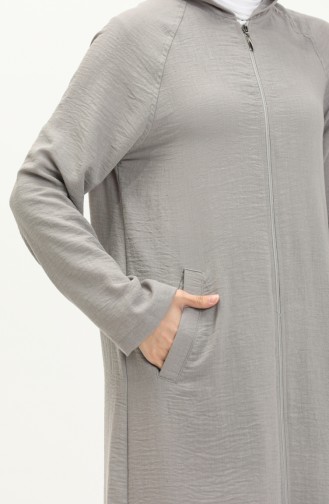 Gray Abaya 6979-04