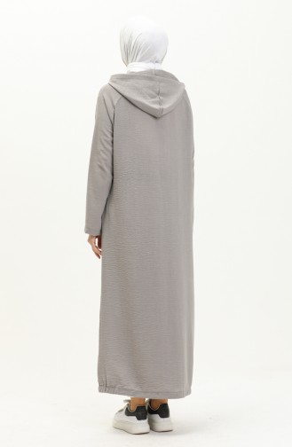 Gray Abaya 6979-04