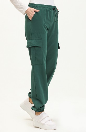 95 Pantalon Cargo 5103-09 Vert Emeraude 5103-09