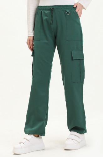 95 Pantalon Cargo 5103-09 Vert Emeraude 5103-09