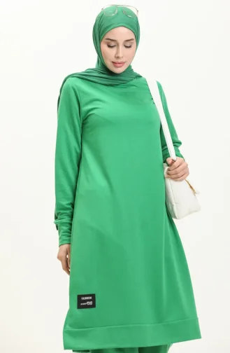 طقم ثنائي تونيك بنطلون خيطان 0044-09 أخضر 0044-09