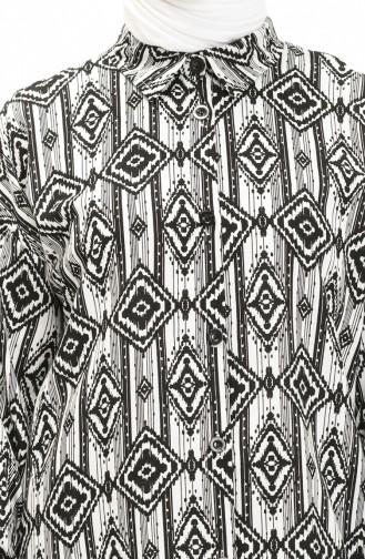 Viscose Fabric Printed Two Piece Suit 24Y2011-02 Black 24Y2011-02