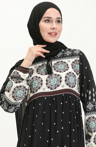 Black İslamitische Jurk 4115-02