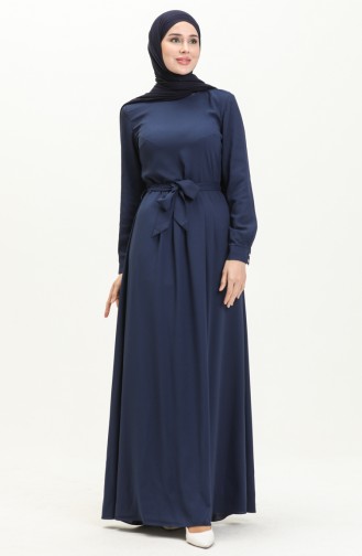 Robe à Ceinture 60307-01 Bleu Marine 60307-01
