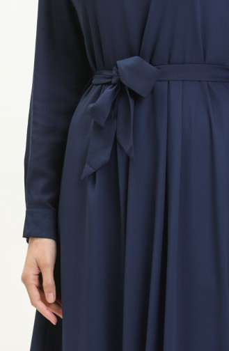 Robe à Ceinture 60307-01 Bleu Marine 60307-01