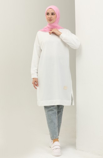 Slit Sports Tunic 0065-02 white 0065-02