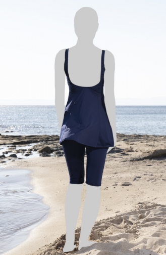 Maillot de Bain Hijab Bleu Marine 22600-01