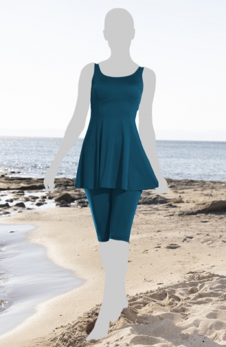 Maillot de Bain Hijab Pétrole 22600-02
