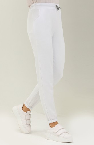 Pocketed Jogger Sweatpants 0271-03 white 0271-03