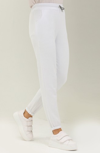 Pantalon Sport avec Poches 0271-03 Blanc 0271-03