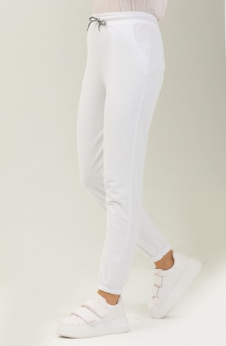 Pocketed Jogger Sweatpants 0271-03 white 0271-03