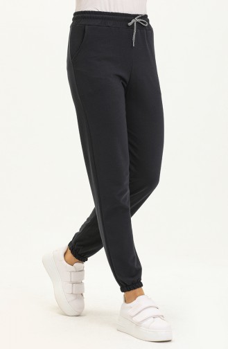 Pocketed Jogger Sweatpants 0271-05 Navy Blue 0271-05