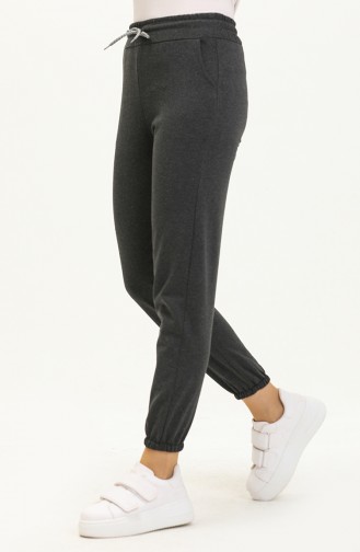 Pocketed Jogger Sweatpants 0271-06 Smoke Colored 0271-06