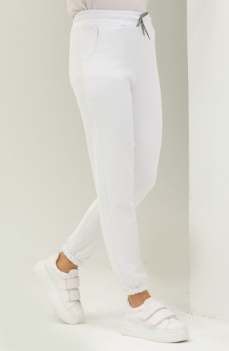 Pantalon Sport avec Poches 0272-01 Blanc 0272-01