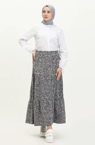 Jupe à Motifs 8607-01 Anthracite  8607-01