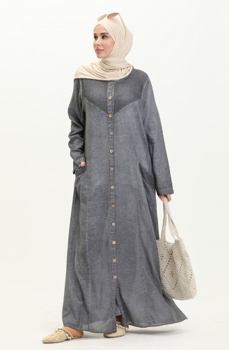 Sile Stoff Authentic Abaya 8383-01 Grau 8383-01