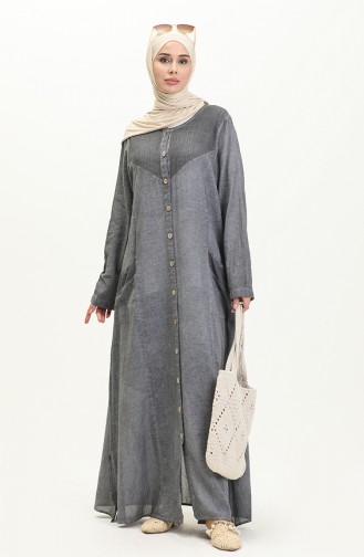 Sile Stoff Authentic Abaya 8383-01 Grau 8383-01
