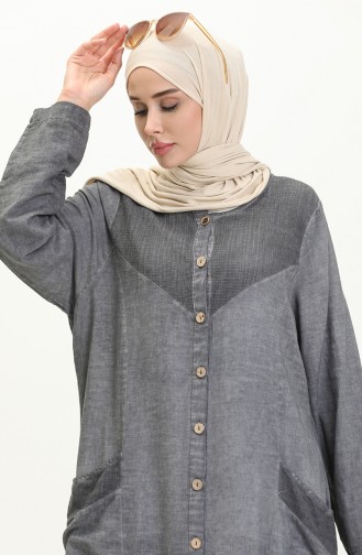 Sile Stoff Authentic Abaya 8383-01 Grau 8383-01