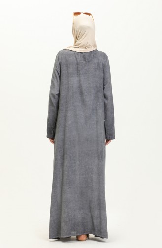 Sile Stoff Authentic Abaya 8383-01 Grau 8383-01