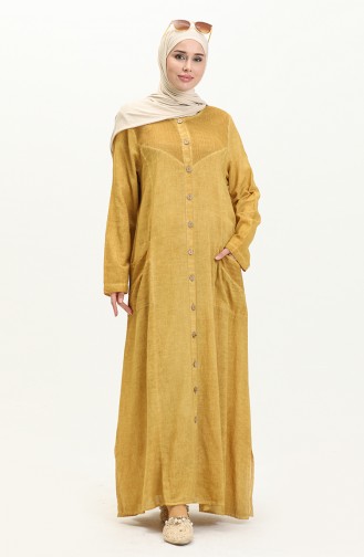 Mustard Abaya 8383-05