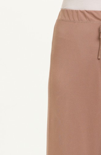 Beli Lastikli Bol Paça Pantolon 8608-01 Gül Kurusu